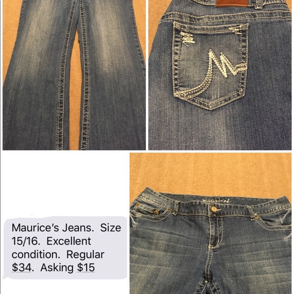 3 pairs of jeans all sz 15/16 - Picture 2 of 3